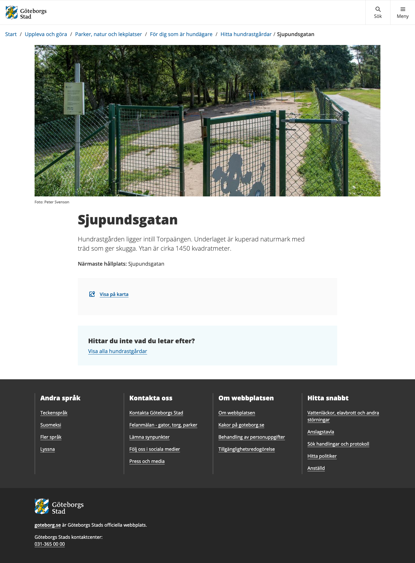 Sjupundsgatan hundrastgård